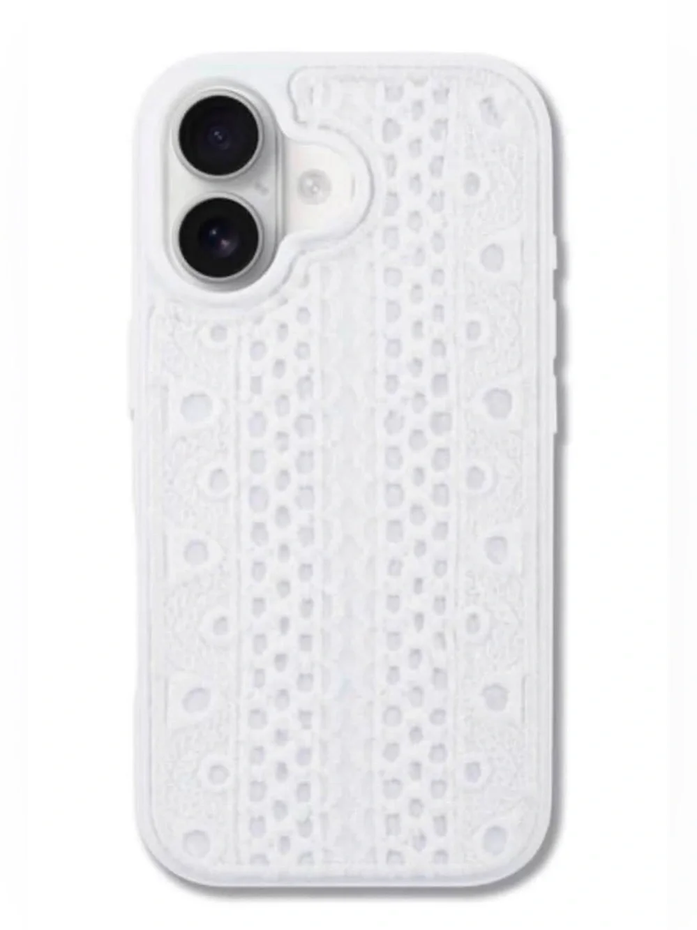 White lace phone case iPhone 14 Pro Hello Lux